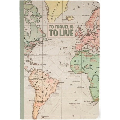 Legami Zápisník Plain Notebook Quaderno Medium Travel