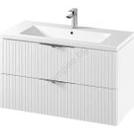 Cersanit S801-542 - Стенен шкаф за баня с умивалник TIRSO 100x45 см, бял (CS0204)