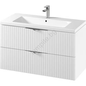 Cersanit S801-542 - Стенен шкаф за баня с умивалник TIRSO 100x45 см, бял (CS0204)