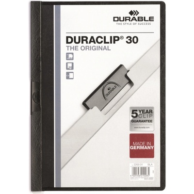 Durable duraclip 30 A4 Desky s klipem černé