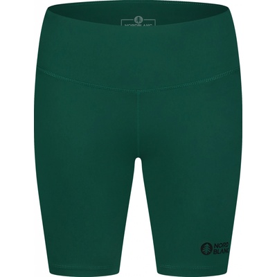 Nordblanc Dámské krátké fitness legíny NBSPL8036 TMAVĚ ZELENÁ