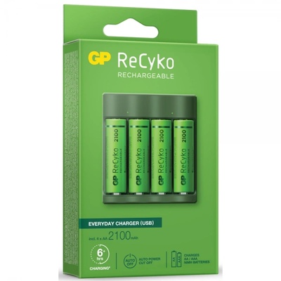 Gp batteries Зарядно у-во GP BATTERIES B421 210AAHCE-EB4+4 AA NiMH 2100mAh