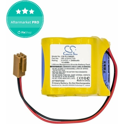 Baterie pro Fanuc 18-T Series Programmable Logic, 2400mAh, Li-MnO2, 6V, BR-2/3AGCT4A, HQ