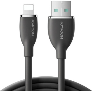 JOYROOM Кабел Colorful USB-A към Lightning Joyroom SA29-AL3 3A 1.2m (черен) (SA29-AL3 1.2M BLACK)
