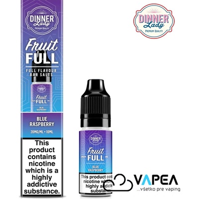 Dinner Lady BAR SALTS Fruit FULL Blue Raspberry 10 ml 20 mg
