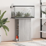 vidaXL Поставка за аквариум сив сонома 75x36x72, 5 см инженерно дърво (833653)
