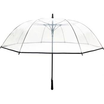 Smati Чадър за дъжд Golf прозрачно черен (UBUL1010)