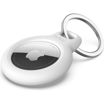 Image 1 of Belkin Secure Holder with Key Ring for AirTag - white F8W973BTWHT