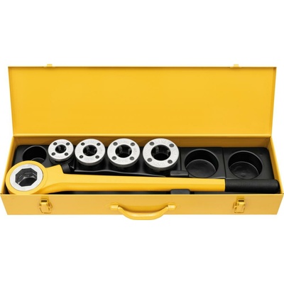 REMS Rems Závitnice ruční EVA SET se závitořeznými hlavami 1/2", 3/4", 1", 5/4", plechový kufr 520015