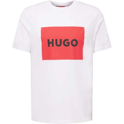 HUGO Тениска 'Dulive222' бяло, размер L