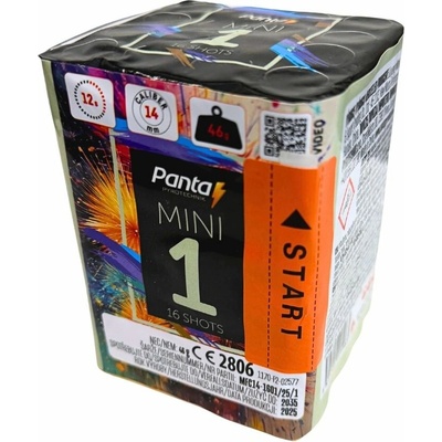 Kompaktný ohňostroj Mini 1 16 ran 14 mm