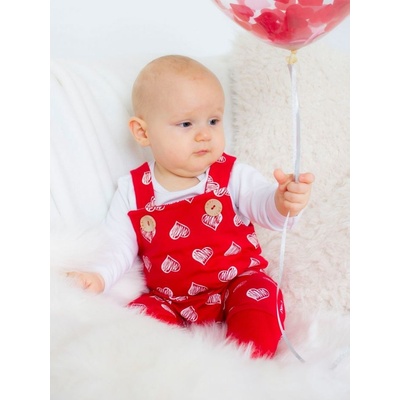 Detské tepláky na traky HEARTS Červená