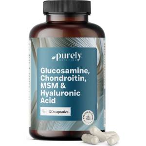 Purely Nutrition Глюкозамин, хондроитин, МСМ и хиалуронова киселина - 120 капсули