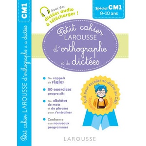 Petit cahier LAROUSSE d'orthographe et de dictées CM1 (ISBN: 9782036002661)
