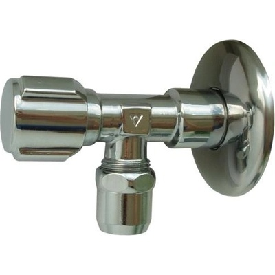Steno Ventil rohový vřetýnkový 3/8"x1/2" s růžicí 1108