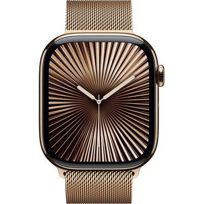 Каишка от Apple за Apple Watch 46mm Milanese Loop: Gold Milanese Loop - S/M (MC7K4ZM/A)