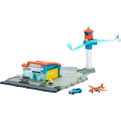 Matchbox Letisko dobrodružstva + 1 autíčko + lietadlo Súprava Hračka 3+ JBW37