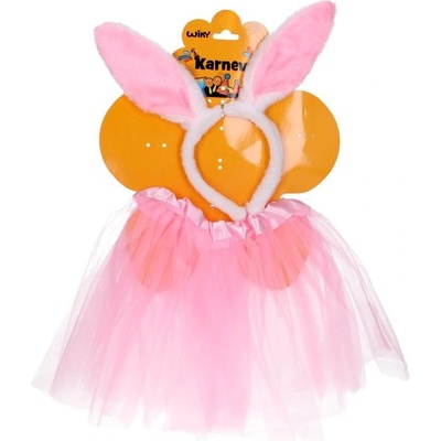 Wiky Комплект карнавал - розов заек