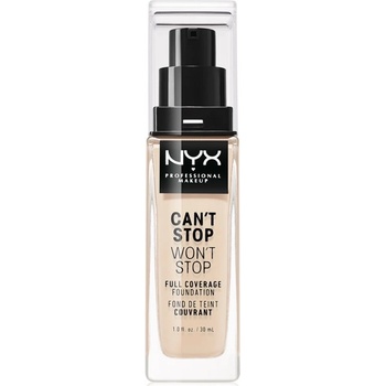 NYX Professional Makeup Can't Stop Won't Stop Full Coverage Foundation vysoko krycí make-up 1.5 Fair 30 ml