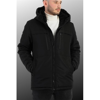 QAWWA Мъжко водонепромокаемо и ветроустойчиво яке rqpa - Черно #409375 (409375_Черно)