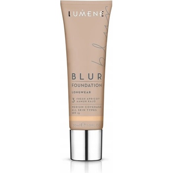 Lumene Nordic Makeup Blur dlouhotrvající make-up SPF15 3 Fresh Apricot 30 ml