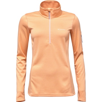 Columbia W Park View 1/2 Zip Fleece oranžová biela