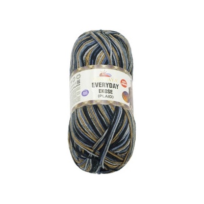 Příze HiMALAYA EVERYDAY EKOSE - 200g / 330 m - modrá, béžová