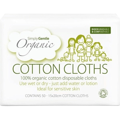 Simply Gentle Organické ubrousky 50 ks