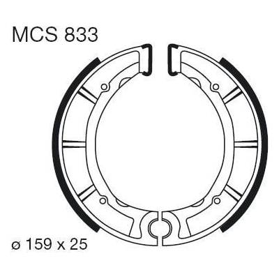 Brzdové čelisti LUCAS MCS 833