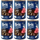 Konzervy pre psov Brit Premium by Nature Beef with Tripes 6 x 400 g