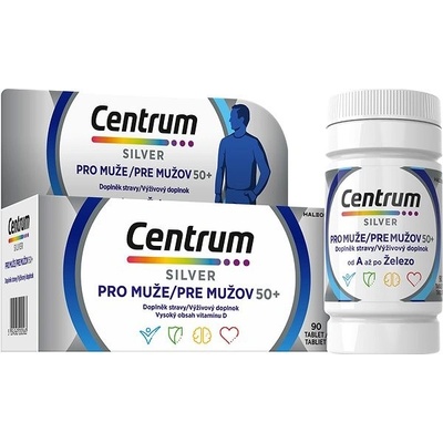 Centrum Silver multivitamín pre mužov nad 50 rokov 90 tabliet