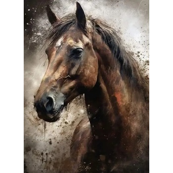 Norimpex - Puzzle Diamant painting: Horse Portrait 30x40cm - 1 - 39 piese