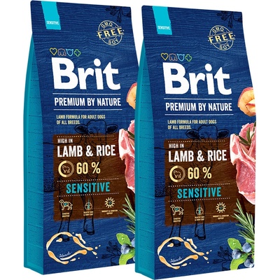 Brit Premium by Nature Sensitive Lamb & Rice 2 x 15 kg