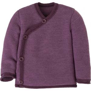 disana Детско вълнено яке disana Kid's Mélange Jacket Merino jacket - Aubergine / Flieder - размер 74/80 (EU) (703-2860-1112)