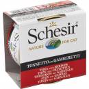 Schesir Cat C&B Wet Adult Tuniak a krevety v želé 85 g