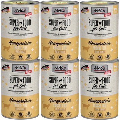 MAC´s Cat Sensitive morčacie 6 x 400 g