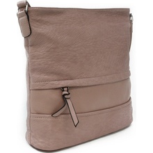 Svetloružová dámska zipsová crossbody kabelka Betuel