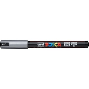 uni Декоративен маркер, 0, 7 мм, UNI "Posca PC-1MR", сребърен 289884000 (289884000)