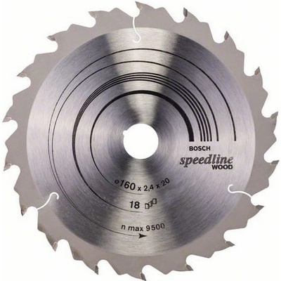 BOSCH Pilový kotouč speedline wood 160 x 20 x 2,2 mm, 18