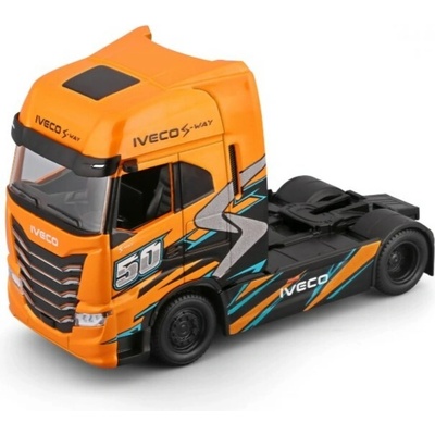 Bburago Iveco S-Way 570 tahač oranžový 1:43