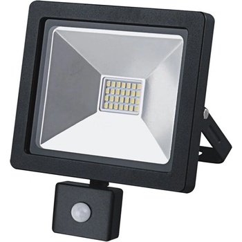 Solight LED vonkajší reflektor SLIM, 10W, 700lm, 3000K, se senzorom, čierny