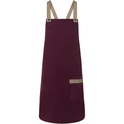 Karlowsky Gastro zástěra KY119 Aubergine 70x85cm