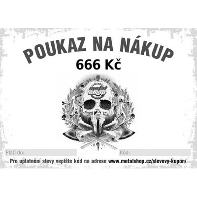 poukaz dárkový elektronický na 666 Kč