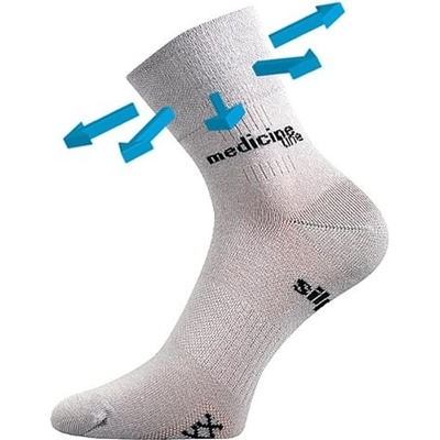 VoXX Zdravotní ponožky MISSION světle šedá