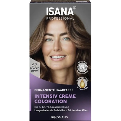 Isana Professional Intensive Creme Coloration barva na vlasy 67 čokoládově hnědá
