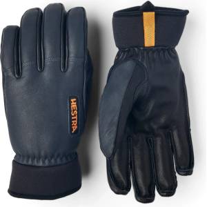 Hestra Ръкавици Hestra Army Leather Wool Terry 5 Finger Gloves - Grey - размер 7 (EU) (202-6071-0212)