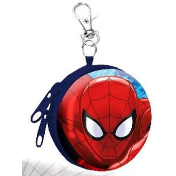 Euroswan Dětská kovová peněženka s karabinou Spiderman