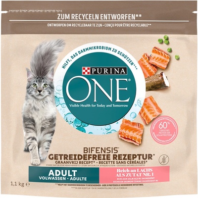 Purina ONE Grain Free Adult Salmon 3 x 1,1 kg