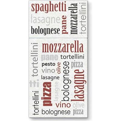Paw Kapsy na příbory PAW Airlaid 40x40cm Italian Food Bordeaux 25 ks 449324