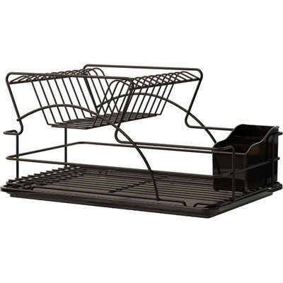 Сушилник за съдове 2 нива- черен мат (И103123)